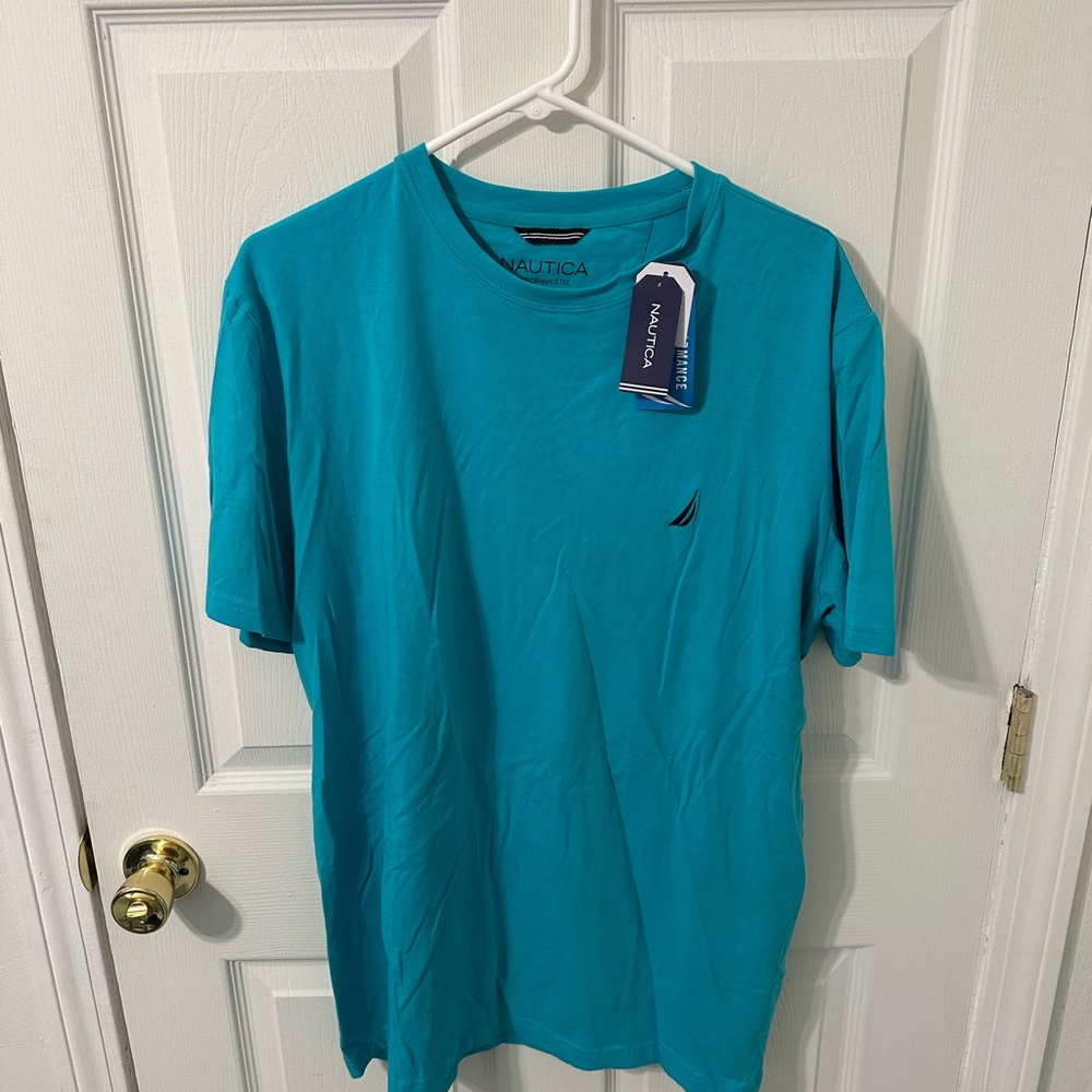 NWT: Nautica Men's Teal Short Sleeve Tee